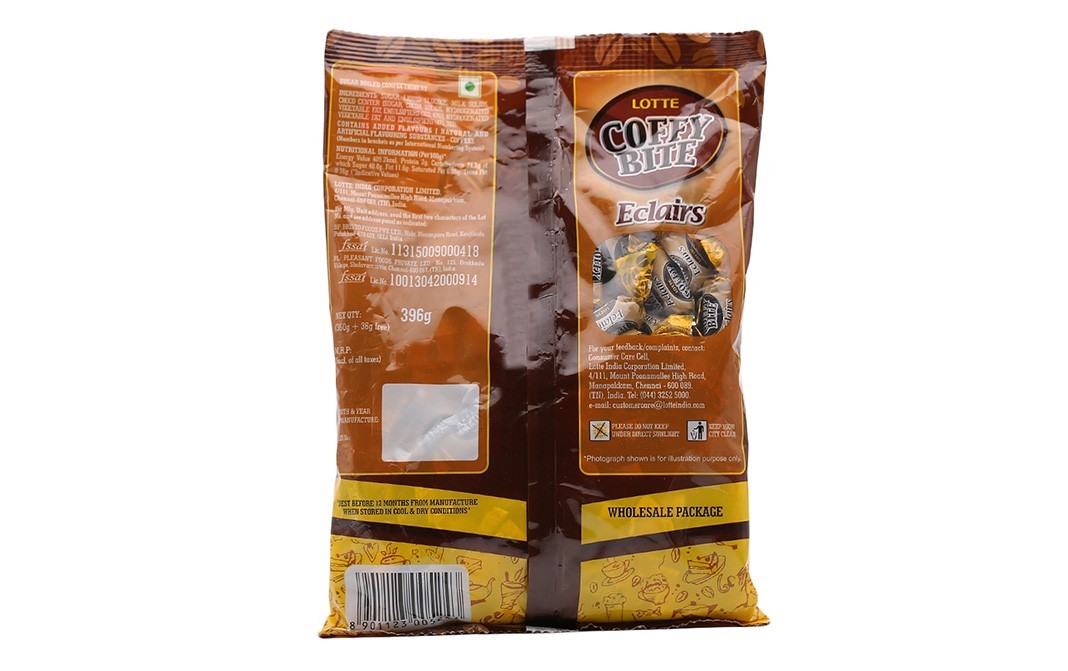 Lotte Coffy Bite, Eclairs    Pack  369 grams
